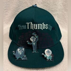 Disney Park hat, haunted mansion Three Thumbs Up Green Cap